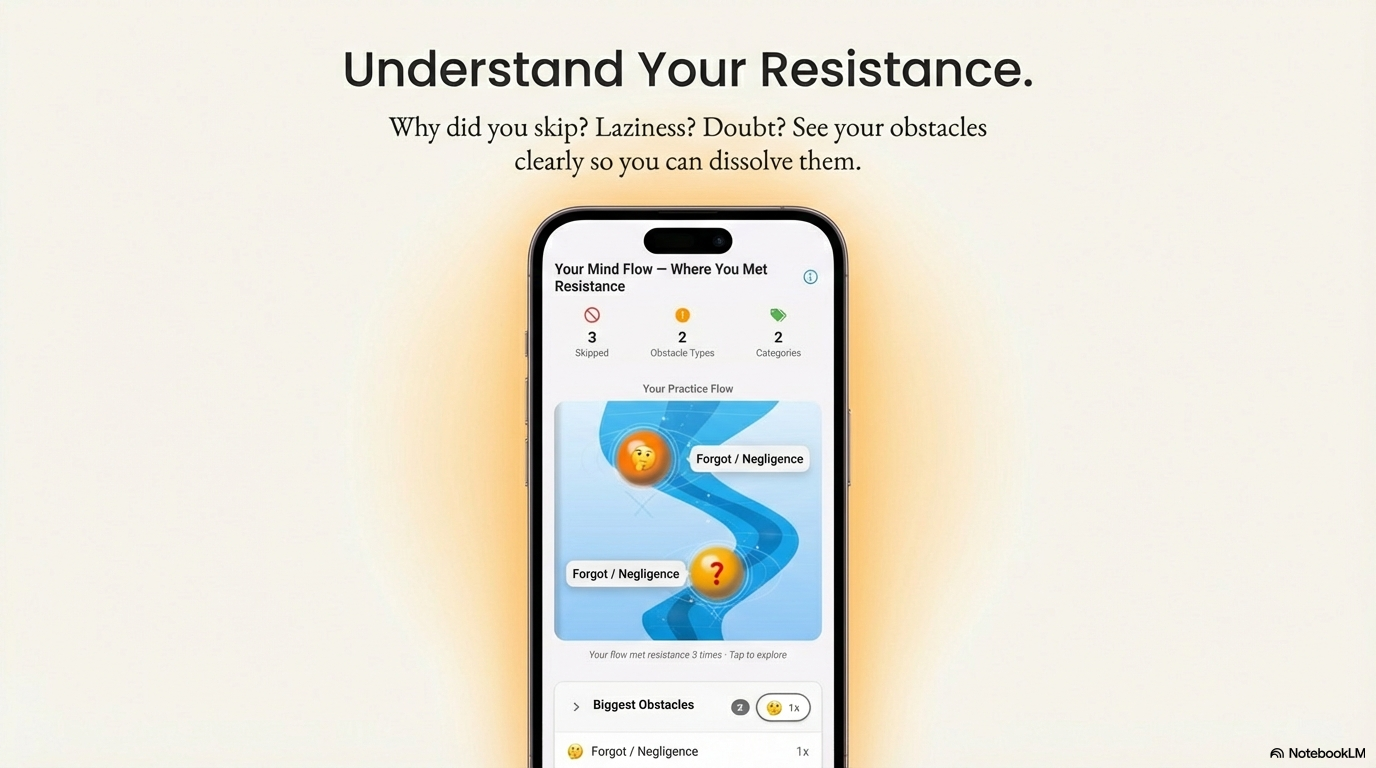Understand Your Resistance - Track patterns and obstacles to dissolve them